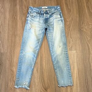 Moussy Light Blue distressed Howa  Denim Jeans